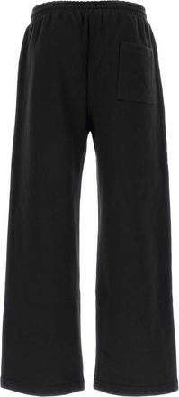 Off-white Mens Black Cotton Joggers Blkwht Exterior: Pantaloni Trousers