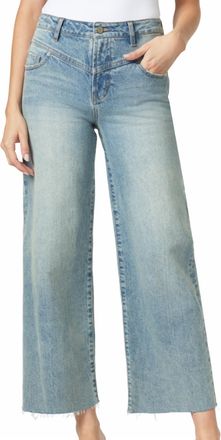 Habitual Front Yoke Wide Leg Crop Jeans In Sky