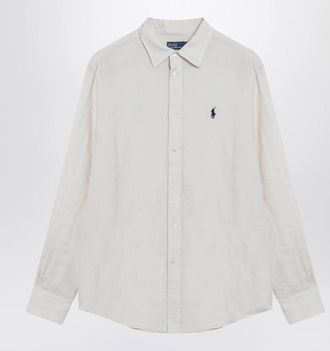 Polo Ralph Lauren Cream-Coloured Linen Shirt