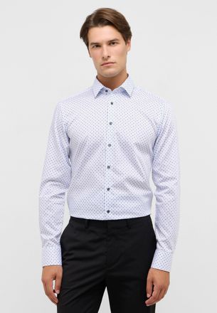 Eterna Langarmhemd ETERNA SLIM FIT, Herren, Gr. 40, Normalgr&ouml;ssen, blau (hellblau), Twill, 100% Baumwolle, schmal, Manschette, Hemden Langarmhemd, NON IRON (
