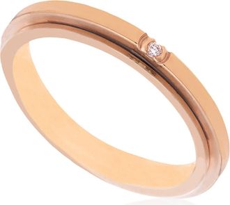 Piaget Possession 18k Rose Gold Diamond Ring, Size 52