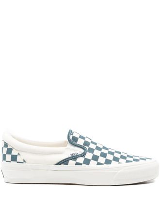 Vans checkerboard slip-on trainers - White
