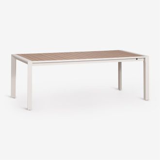 Sklum Mesa De Comedor Rectangular 215-275x100 Cm Extensible En Aluminio Amalfi Sklum