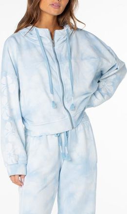 Roxy Fringing Reefs Graphic Hoodie in Cerulean at Nordstrom, Size Xx-Large