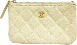 Chanel Pre-owned Portamonete / Portacarte - - Pre-owned - Donna - Beige - ONE SIZE
