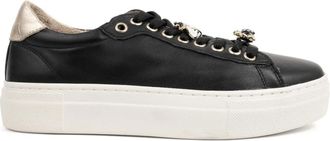 Sergio Moretti Schoenen, Dames, Zwart, 39 EU, Leer, zwarte casual schoenen