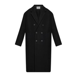 STUDIO NICHOLSON Double-Breasted Coats, male, Black, Size: XL Diall Coat