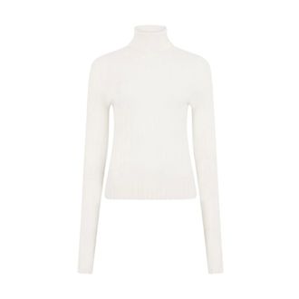 Iceberg Pullover met boothals - Dames - Truien - Beige - Maat: S Nylon