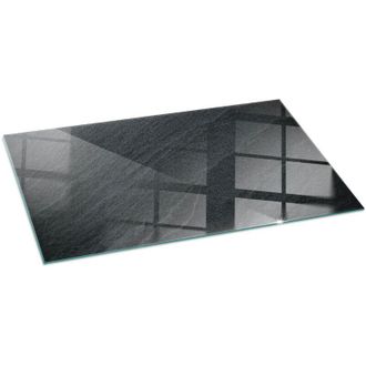 Tulup Piastra Per Camino Decorazione Per Pavimento In Vetro Per Camino Per Focolare Moderno per la legna Struttura in pietra naturale 140x70 cm