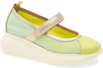 Wonders Mesh & Leather Flat in Cyber/Platino at Nordstrom, Size 9.5-10Us