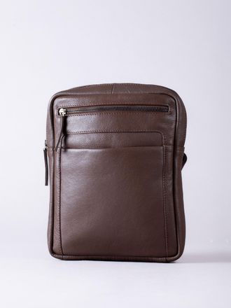 Lakeland Leather Mens Explorer Messenger Bag in Brown - One Size