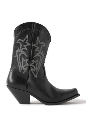Enfants Riches Deprimes Swiss Cowboy Embroidered Leather Boots
