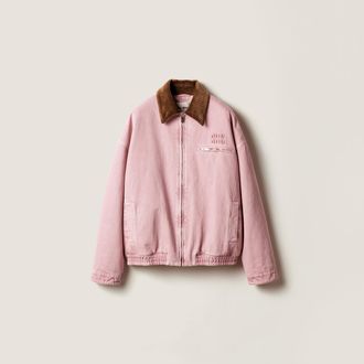 Miu Miu Padded denim blouson jacket