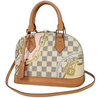 Louis Vuitton Pre-owned Handbags, female, Multicolor, Size: ONE SIZE Pre-owned Damier Azur Shoulder Bag
