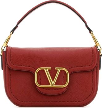 Valentino Garavani Red Leather Alltime Shoulder Bag