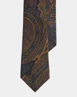 Ralph Lauren Purple Label Paisley Silk Tie
