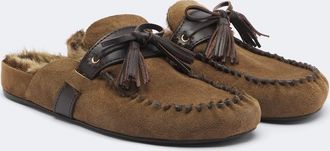 Isabel Marant Mules Malvin de ante con borrego