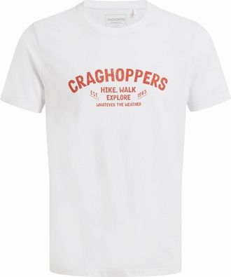 Craghoppers Mens Craghoppers Mens Lucent Hike Short-Sleeved T-Shirt - White - Size: 38