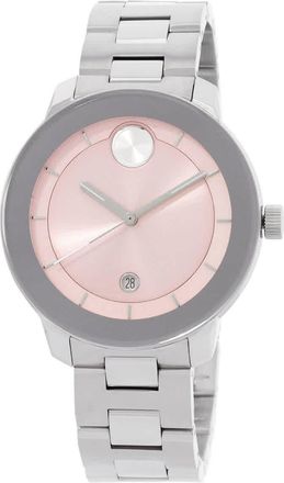 Movado Bold Quartz Pink Dial Unisex Watch 3600872