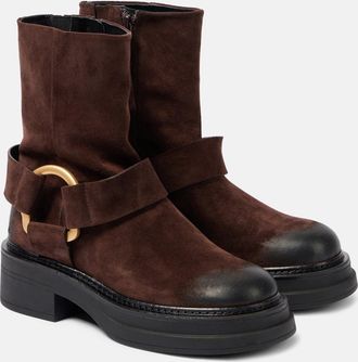 Dorothee Schumacher Suede Softness biker boots