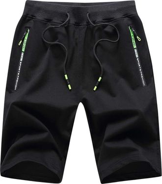 Generic TDEOK Mens Summer Shorts with Zip Pockets - Casual Joggers Stretch Shorts Relaxed-Fit Drawstring Walk Short Mens Summer Short with Elastic Waist Pocke