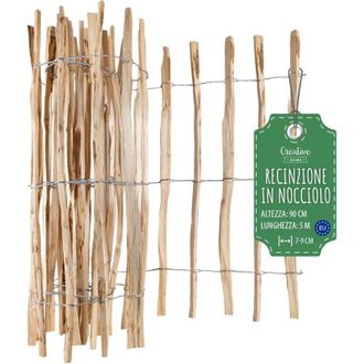 Creative Home Recinzione Nocciolo 90x5 m - Spazio Listelli 7-9 cm