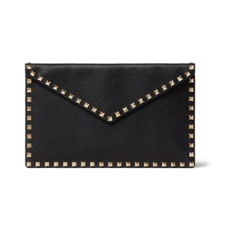 Valentino Garavani Rockstud Clutch - female - Valentino Garavani - Clutches - Black - ONE SIZE - Bags