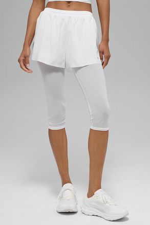 Alo | Mesh Front Runner 2 In 1 Short in White, Size: Medium