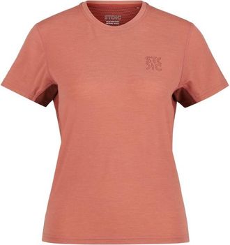Stoic MerinoMesh150 SadjemSt. T-Shirt Merinoshirt f&uuml;r Damen | rosa