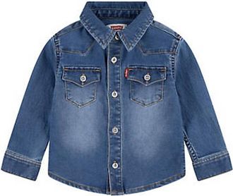 Levi's Camicia First Barstow per bambini - Uomo - 9M - Blu / The Big Cheese No Destruction