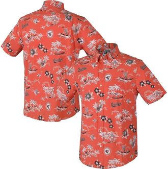 Reyn Spooner Mens Reyn Spooner Orange Baltimore Orioles Kekai Button-Down Shirt at Nordstrom, Size X-Large