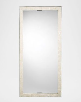 Jamie Young Co. Monroe Mother-of-Pearl Rectangle Floor Mirror, 60