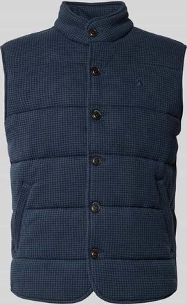 Polo Ralph Lauren Weste mit Stehkragen und Label-Stitching in Marine, Gr&ouml;&szlig;e XXL