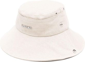 Jacquemus Light Beige Wide Brim Hat