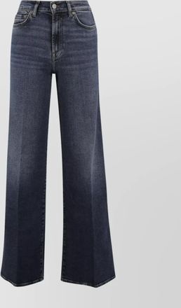 7 For All Mankind high-rise wide-leg jeans elastic waist