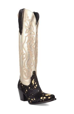 Dingo Take No Bull Knee High Western Boot in Black at Nordstrom, Size 6.5