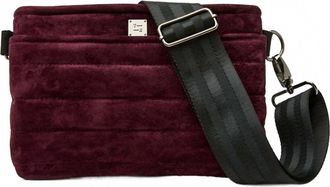 Think Royln Womens Suede Bum Bag 2.0 In Aubergine