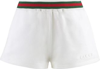 Gucci Short Shorts - Dames - Bermuda - Wit - XS - Katoen - Korte Broeken