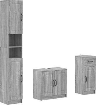 vidaXL Juego De Armarios De Ba&ntilde;o De 3 Piezas Utrecht Vidaxl