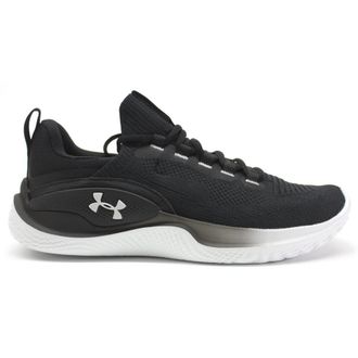 Under Armour Flow Dynamic Textile Synthetic Mens Low Top Trainers - Black Black - Size:UK 9.5