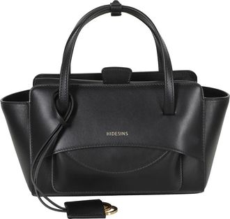 Hidesins Kleine Flap Bag - Dames - Handtassen - Zwart - ONE Size - Leer - Tassen