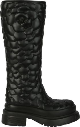 Valentino Atelier Embossed Rose Rainboots
