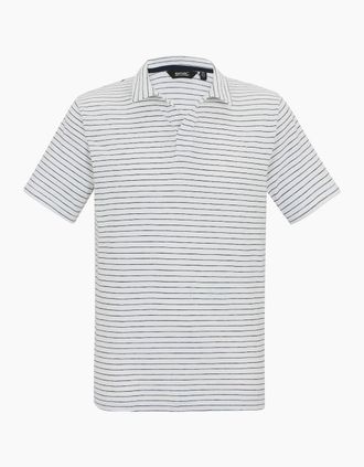 Regatta Mens Regatta Mens Hadvo Stripe Polo Shirt - White/Multi - Size: 48