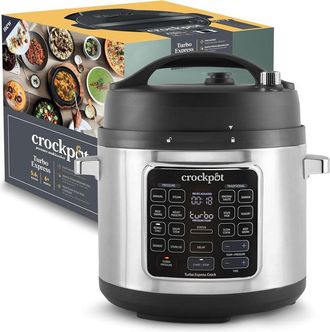 Crock Pot Crock-pot turbo Express MultiCooker 5.6l, 6 Persone,Programmabile,14 funzioni pre-impostate,Cottura a Pressione, Vapore,Slow Cooker,Rosolatura,Sous