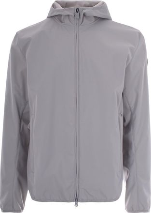 Colmar Softshell Casual Jacket With Fixed Hood And Zippered Pockets