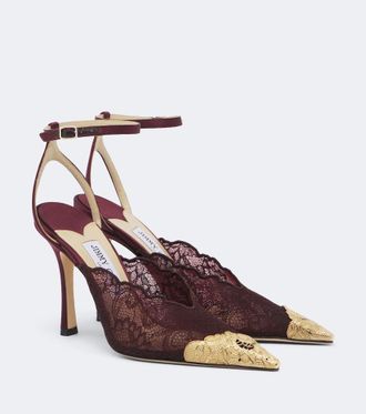 Jimmy Choo London Faiz lace pumps