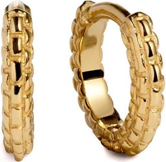 Monica Vinader Heirloom Mini Huggie Earrings in 18K Gold Vermeil at Nordstrom