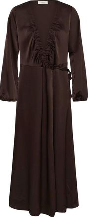 Inwear Vestido Cruzado - Dresses - Mujer - Marr&oacute;n - S