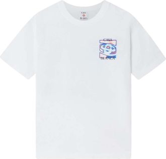 Casablanca White Graphic T-Shirt