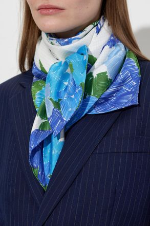 Moschino Silk Scarf, Unisex, White